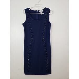 (Ma) Y2K Carmen Marc Valvo Women's Dress Size S Jeweled Corpcore Office Siren
